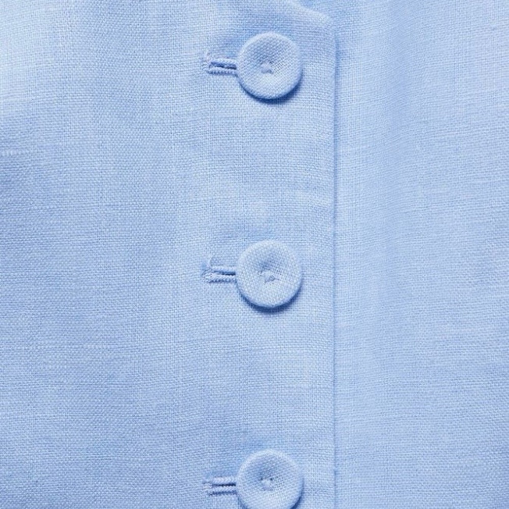 Mango Linen Suit Vest (Size Medium) NWT - Picture 3 of 10